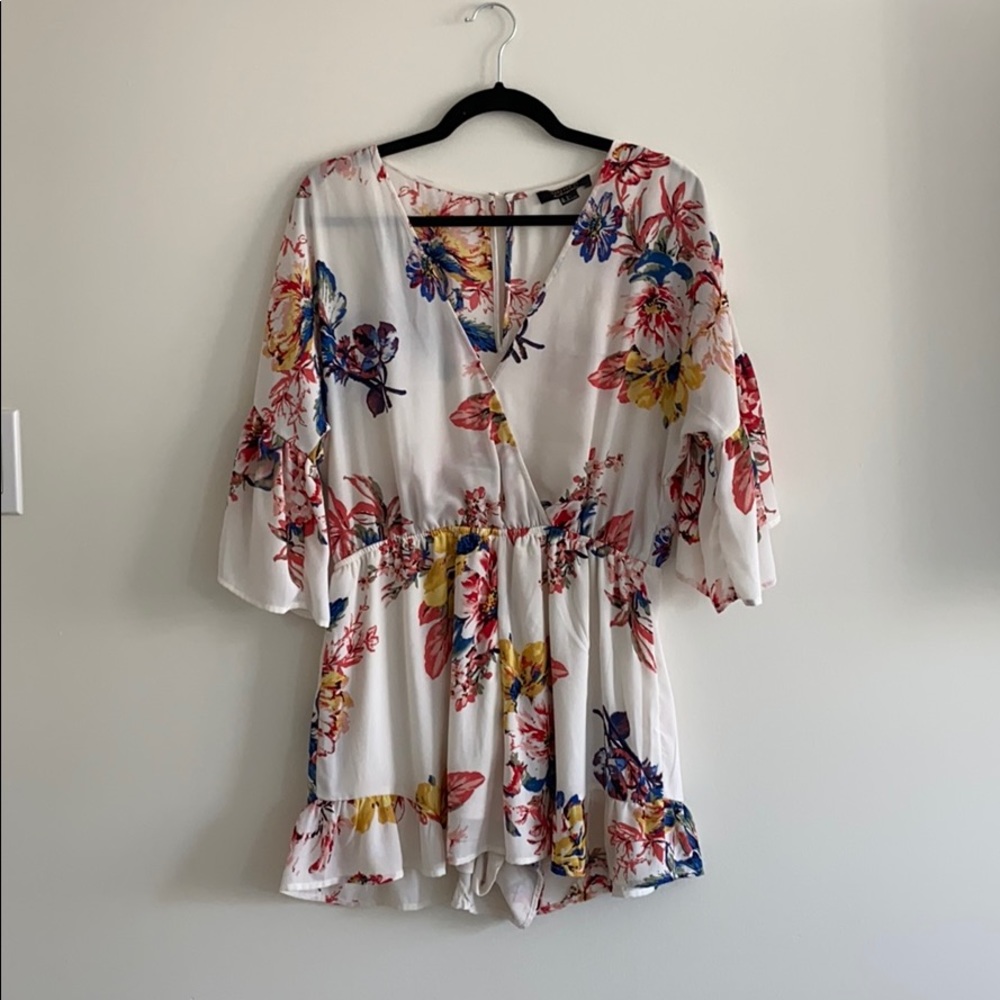 Floral Short Romper